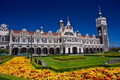 Dunedin centraal station Nieuw Zeeland met kinderen