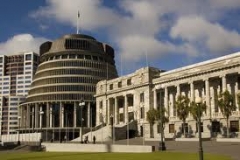Wellington parlement Nieuw Zeeland met kinderen