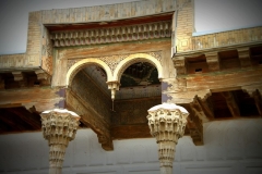 Fort Buchara detail Oezbekistan met kinderen