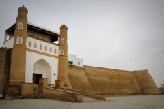 Fort Buchara Oezbekistan met kinderen