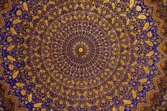 Islamitische architectuur Samarkand Oezbekistan met kinderen