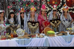 Lentefeest Samarkand Oezbekistan met kinderen