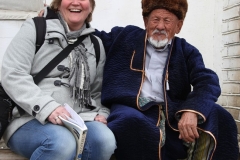 Ontmoeting Buchara Oezbekistan met kinderen