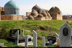 Shah I Zinde Samarkand Oezbekistan met kinderen