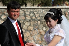 Trouwen in Shahrisabz Oezbekistan met kinderen