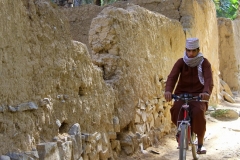 Al Hamra fata morgana Oman met kinderen