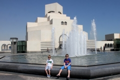 Doha Qatar met kinderen