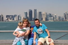 Doha Qatar met kinderen