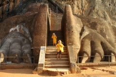 Sigiriya Sri Lanka met kinderen