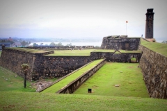 Galle fort Sri Lanka met kinderen