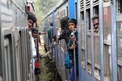 Trein Sri Lanka met kinderen