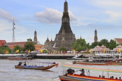 Chao Phraya Bangkok met kinderen