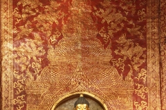 Detail wat Phra Sing Chang Mai Thailand met kinderen