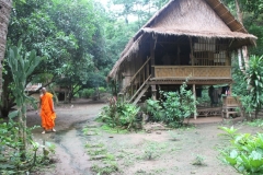 Hmong dorp Thailand met kinderen