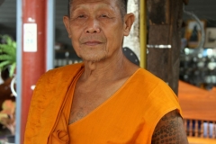 Mooi monnik Mae Hong Son Thailand met kinderen