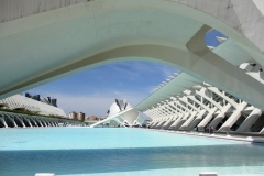 Detail Calatrava Valencia met kinderen