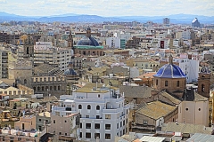 Stadsbeeld Valencia met kinderen