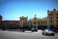 Station Valencia met kinderen