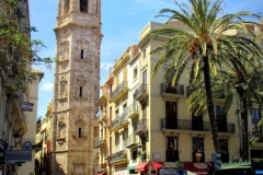 Straatje Valencia met kinderen