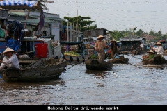 Vietnam Mekong delta drijvende markt Can Tho