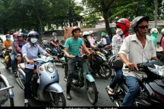 Vietnam gekkenhuis in de steden