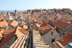 Dubrovnik oude stad Zuid Kroatië met kinderen