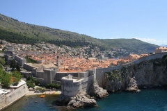 Uitzicht Dubrovnik Zuid Kroatië met kinderen