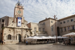 Zadar oude stad Zuid Kroatië met kinderen