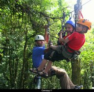 Canopy-met-onze-kinderen Costa Rica met kinderen