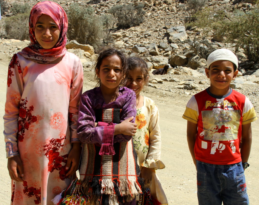 Oman met kinderen