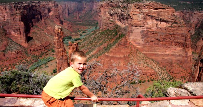 Canyon de Chelly Amerika met kinderen reisfoto's