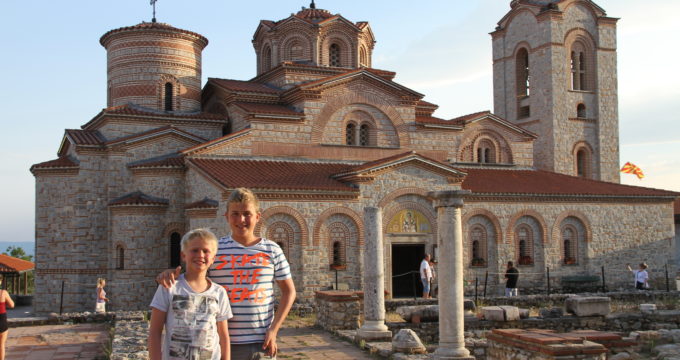 Ohrid Macedonië met kinderen reisfoto's