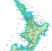 Noorder Eiland kaart