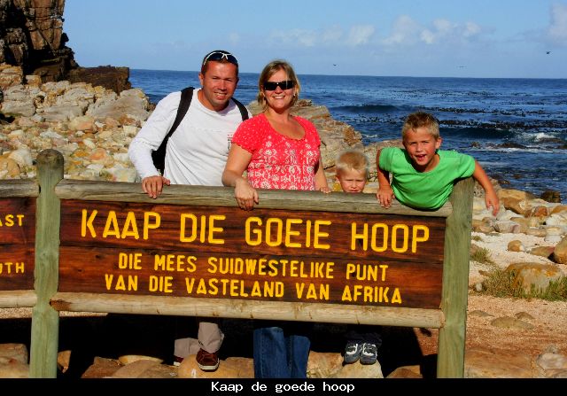 Kaap de goede hoop Zuid Afrika met kinderen